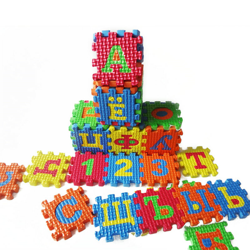어린이 카펫, 아기 거품 학습 장난감, 크롤링 매트 아기 퍼즐 매트, 러시아어 알파벳 기하학 장난감, 2023 년 신상품
