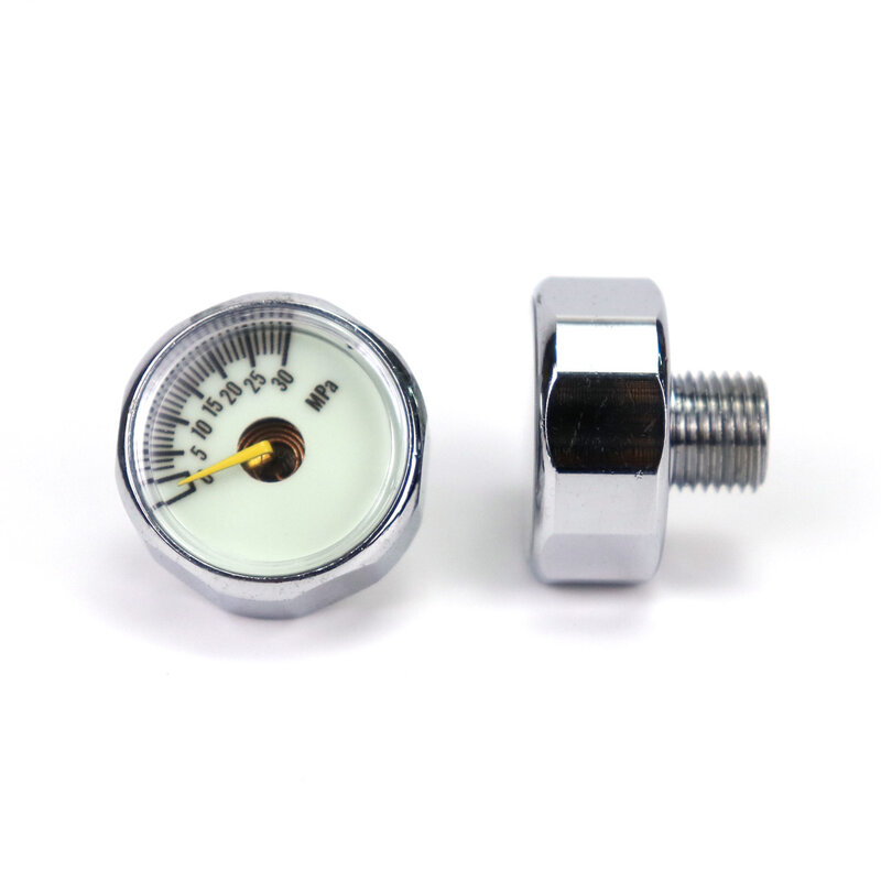 Neue Mini Manometer Manometer (Durchmesser 25mm) 30MPa 40MPa Air Acessorios Mit Luminous Night M10 * 1 Themen