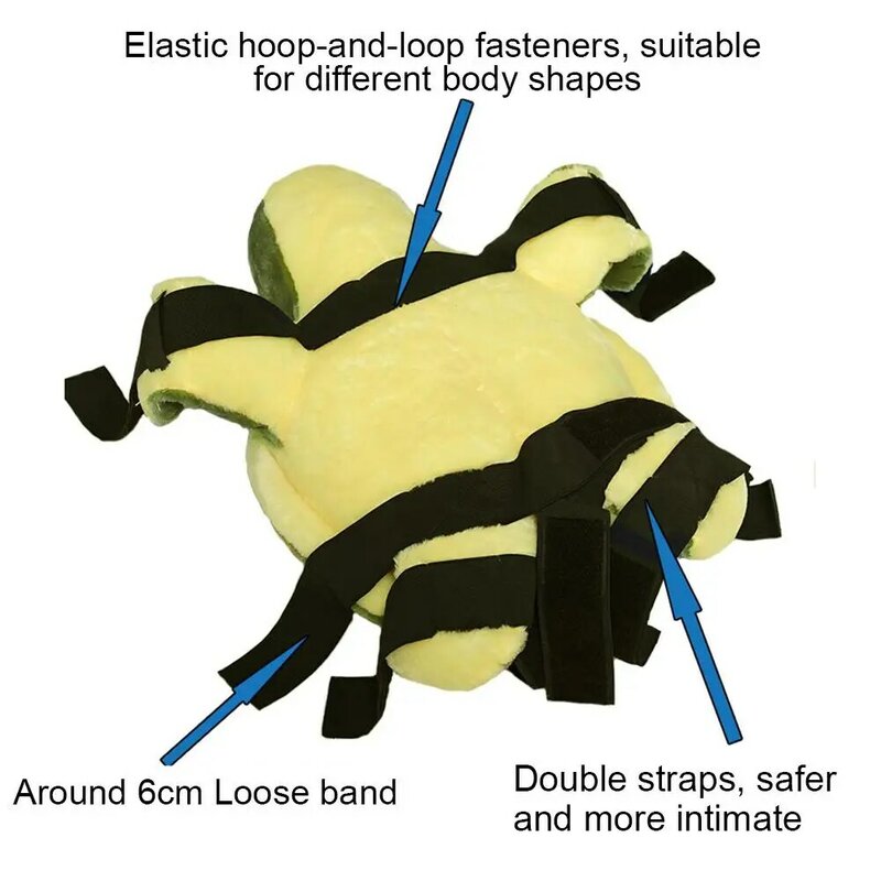 Protector de cadera para coxis, anticaídas, a prueba de golpes, con forma de tortuga, cinta de kinesia para esquí de invierno al aire libre