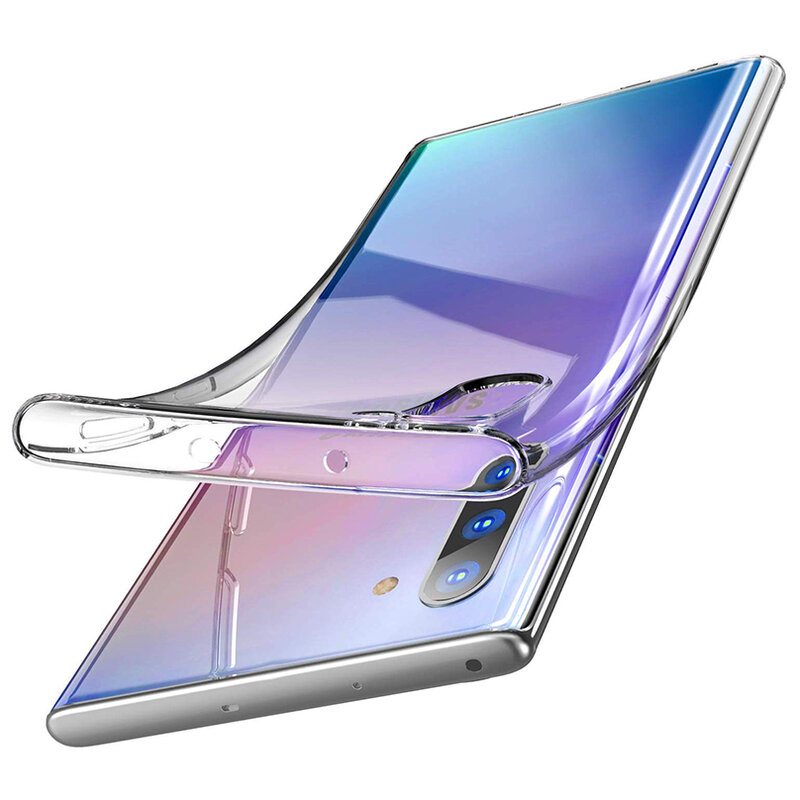 Ultra cienki silikonowy przezroczysty futerał na telefon do Samsung Galaxy Note 10 Plus Pro 10 + miękki futerał na tylną obudowę do Samsung Note10 Note10 +