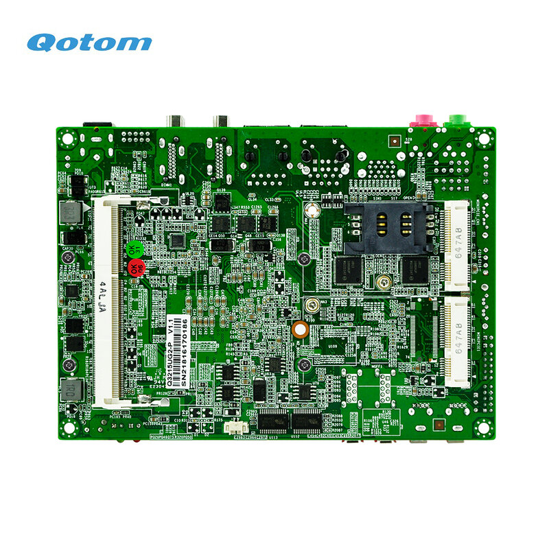 ราคาถูก Qotom Mini อุตสาหกรรมคอมพิวเตอร์ Celeron 2955U โปรเซสเซอร์ Onboard Dual Core 1.4 GHz