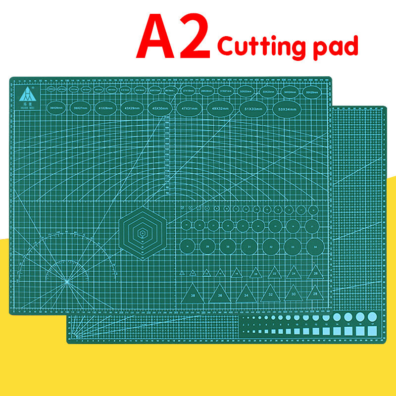 1Pcs 60*45Cm A2 Snijplank Grid Line Self-Healing Snijplank Craft Card Multi-kleur Dubbelzijdig Desktop Cutting Pad Mat