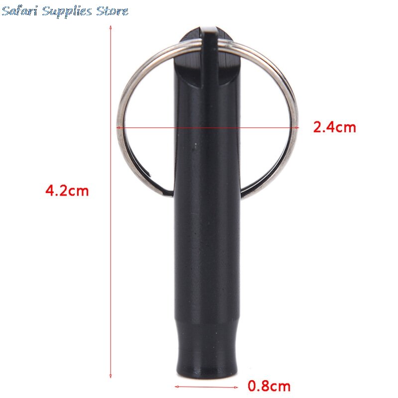 New 1Pcs Outdoor Metal Multifunction Whistle Pendant With Keychain Keyring For Outdoor Survival Emergency