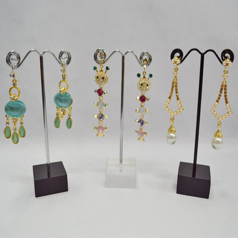Scaffale per gioielli espositore supporto per Stand orecchini organizzatore in metallo acrilico deposito regali squisiti Vintage Boutique albero creativo