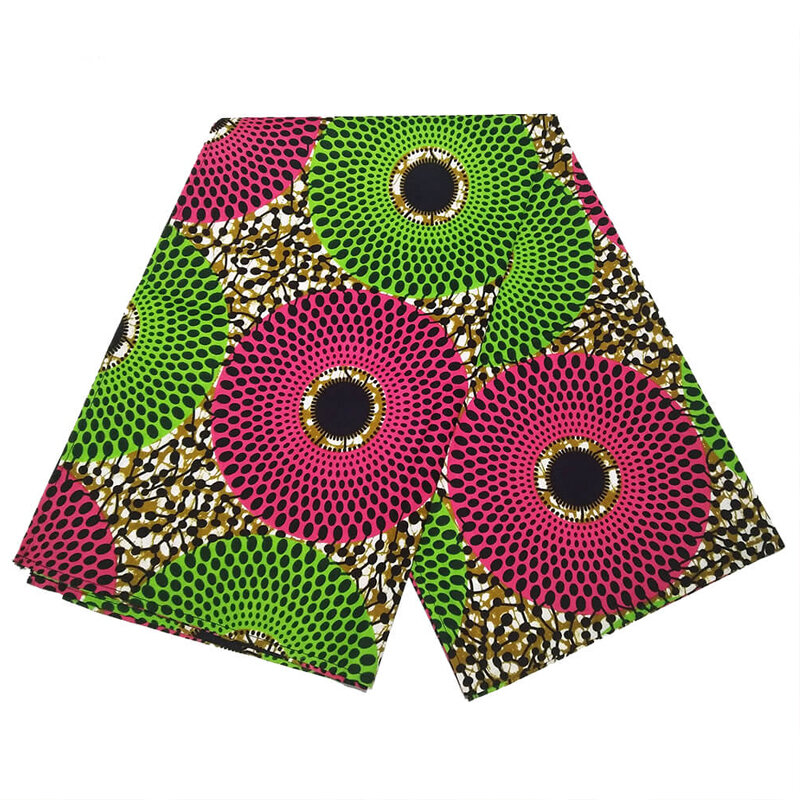 Cire en tissu africain imprimé 1 cour | Cire chaude de haute qualité en tissu ankara, accessoires en tissu africain