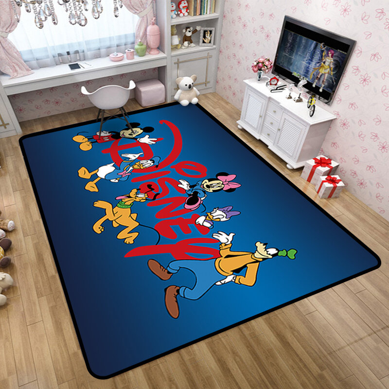 Disney Play Mat 160x80cm Carpet Hallway Doormat Bedside Floor Living Room Carpet Non-slip Water Absorption Bathroom Rug