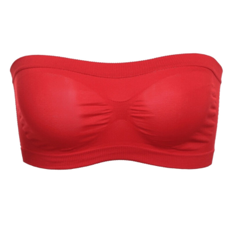 Women Sexy Lingerie Lace Seamless Tube Top Breathable Strapless Bandeau Bra Underwear Without Pad Sleep Underwear Sports Bra-45