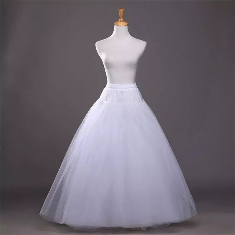 Petticoat für A-Linie Stil Kleid keine Reifen Hochzeit Accessoires Unterrock Größe Krinoline Lolita Petticoat