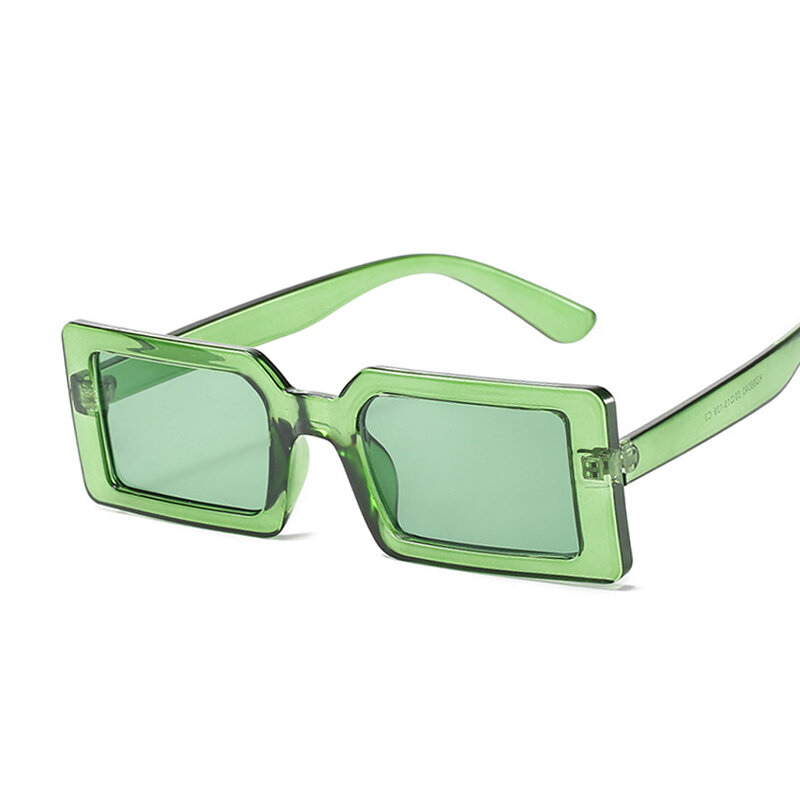 Małe prostokątne okulary przeciwsłoneczne damskie Retro markowe okulary przeciwsłoneczne kwadratowe zabytkowe soczewki Zonnebril Dames dekoracyjne