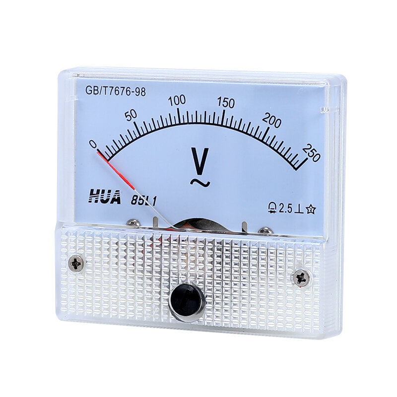 85L1 Voltmeter AC Mekanik Pointer Meter Polarisasi