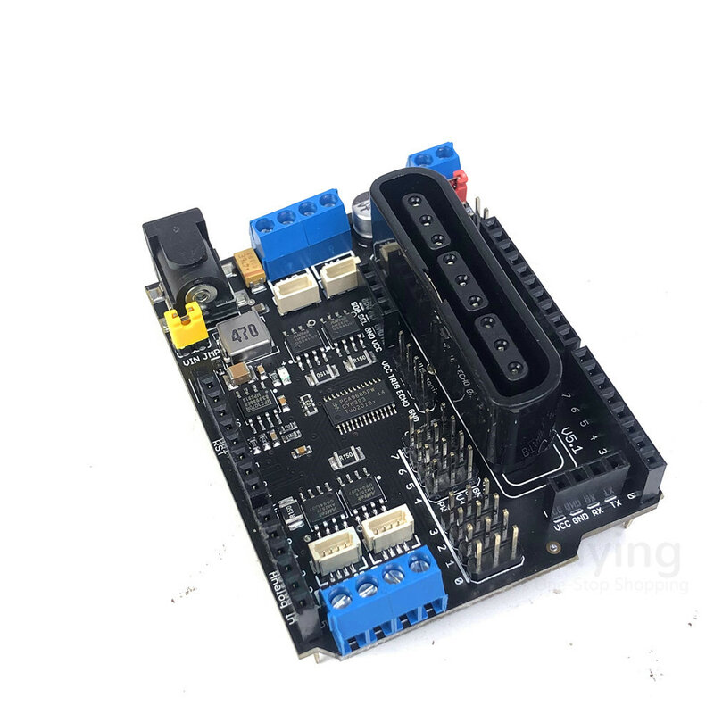 Arduino-リモートコントロール付きサーボモーター用保護ボード,ps2ハンドル,ワイヤレスリモコン,アーム