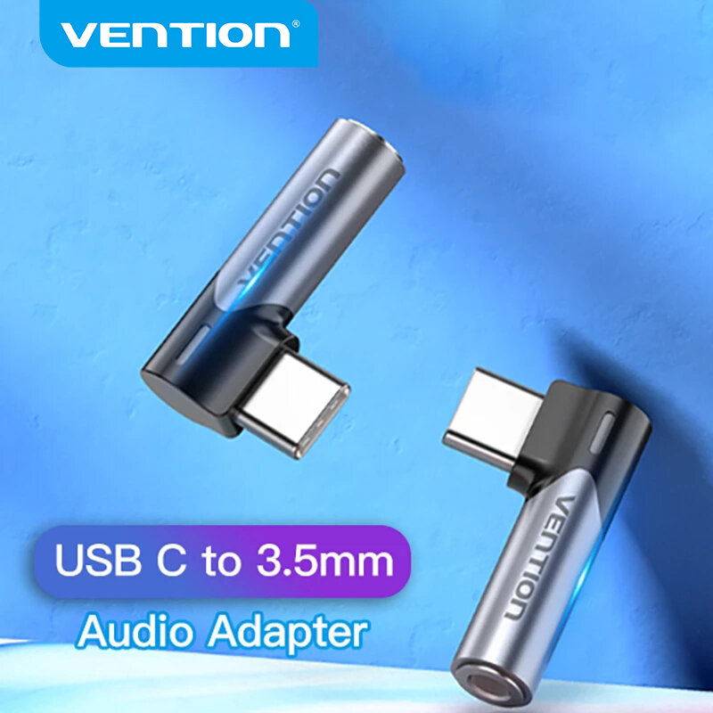 Vention-c형 3.5 잭 암 이어폰 Aux 커넥터, 샤오미 아너 화웨이 P40 메이트 30 용 USB c형 잭 3.5mm 어댑터