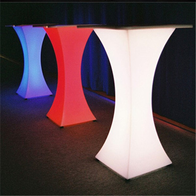 Llluminated LED Round Cocktail Table For Coffee Station/Party/Hotel/Bar Creative Coffee Table LED Bubble Light.  bar table set