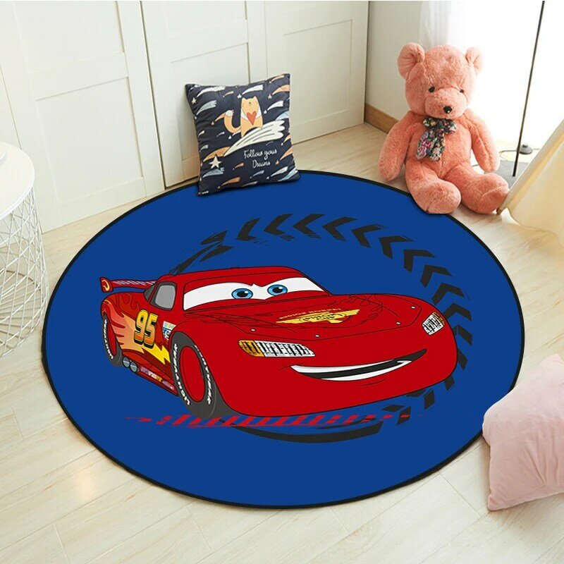 100x100cm Disney Mickey Play Mat Kids Rug Children Baby Crawling Game Mat Round Living Room Carpet Indoor Welcome Soft Mat Gift