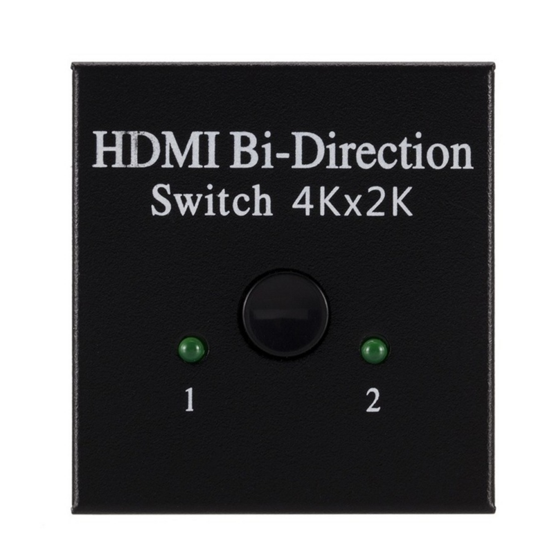 Grwibeou rozdzielacz HDMI 4K przełącznik KVM dwukierunkowy 1x 2/2x1 przełącznik kompatybilny z HDMI 2 in1 Out dla PS4/3 TV, pudełko Adapter do przełącznika