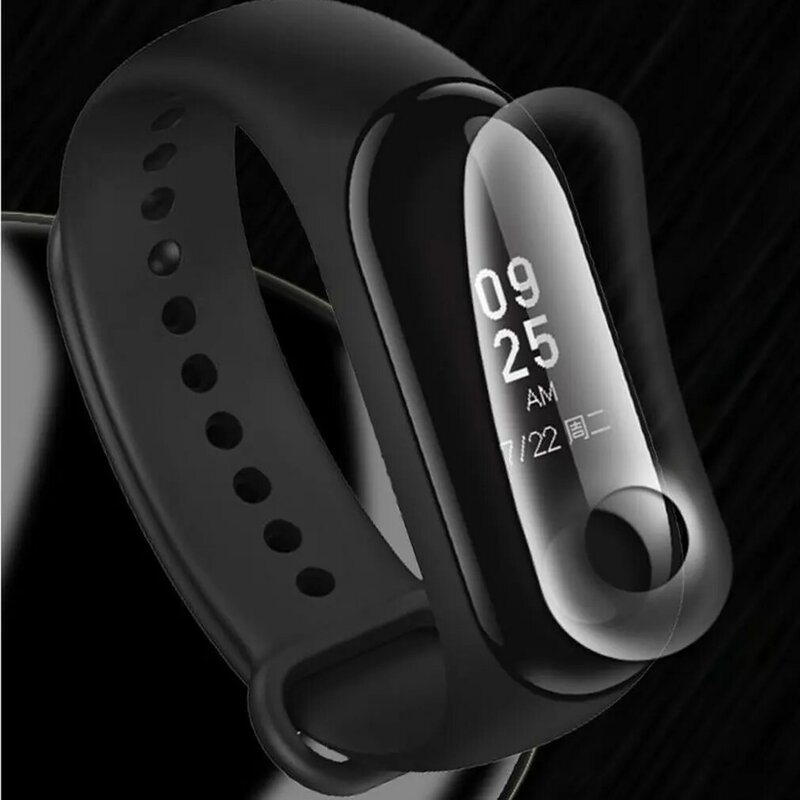 Film de protection d'écran pour Bracelet Xiao Mi Band 3, couverture intelligente, entièrement non trempé, en verre, soldes