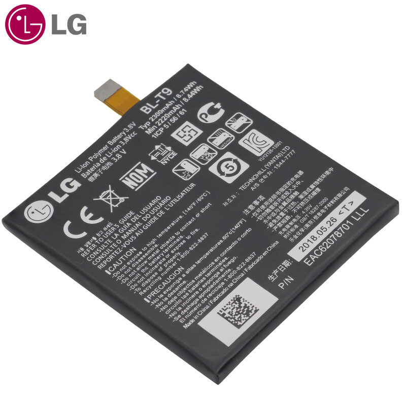 LG Original Replacement Phone Battery BL-T9 For LG Nexus 4 5 LG V30 for Optimus G Pro LG Leon L50 BL-T5 BL-T34 BL-48TH BL-41ZH