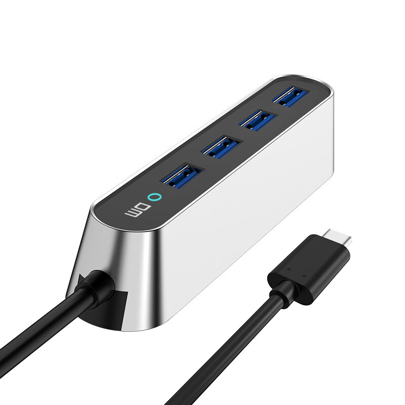 CHB028 Type C To 3 Port USB3.0 High Speed HUB CHB028 Support 1TB HDD Transfer Speed Up To 300mb/s 120cm Cable