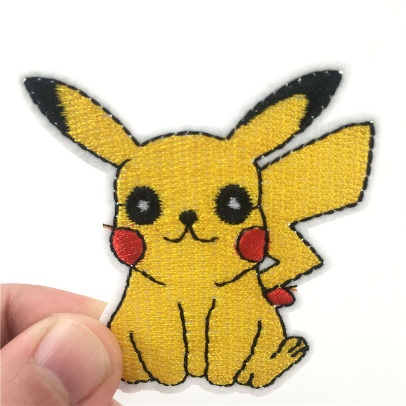 Pikachu Pokemon logo zespołu żelazko na plastry UMBREON DIY kostium haftowane żelazko naszywki na odzież naszywki na ubrania
