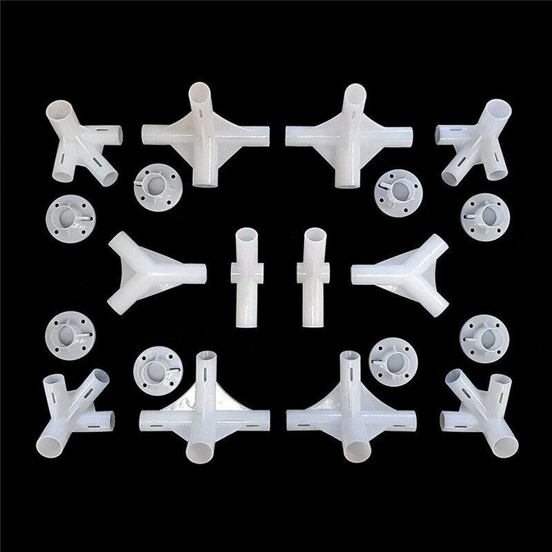 20Pcs/Set Spare Parts For 3x9m Gazebo Awning Tent Feet Corner Center Connector 25/19mm Tent Connector Parts Camping Accessories