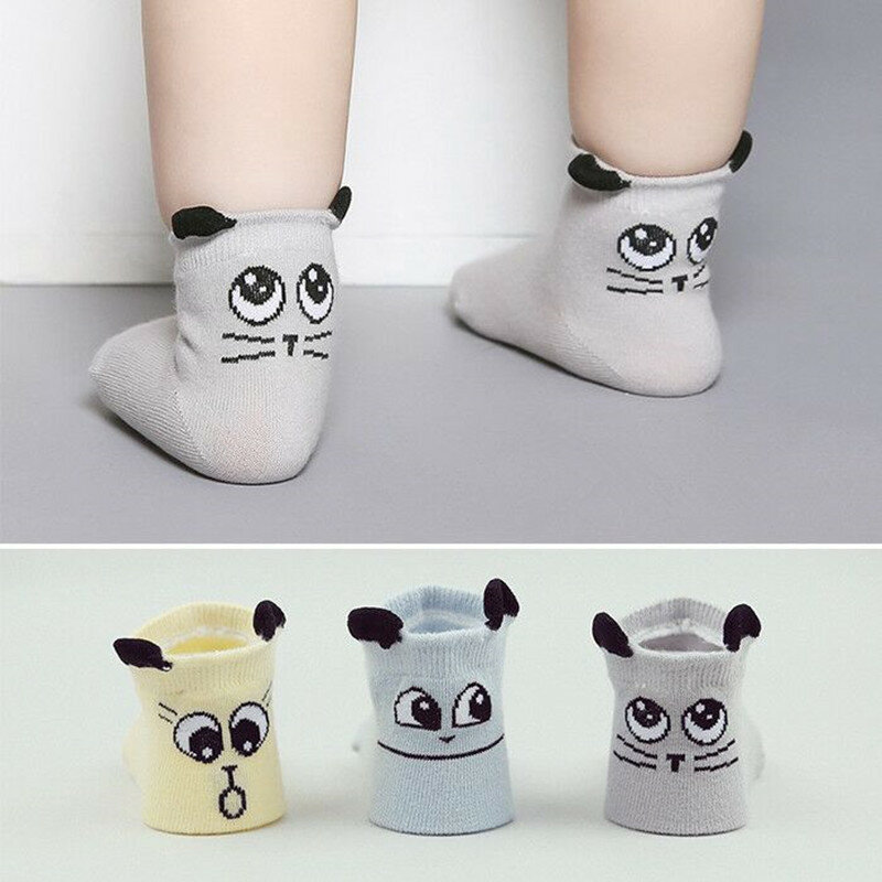 Neugeborenen Baby Socken Baumwolle Jungen Mädchen Nette Asymmetrie Anti-slip Socken Frühling