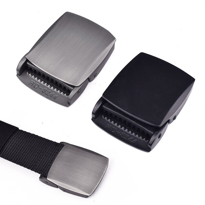 Solid Simple Legering Metalen Mannen Gesp Voor Breedte 3.8Cm Riem Gebruik Zwart Grijs Riem Hoofd Diy Accessoires