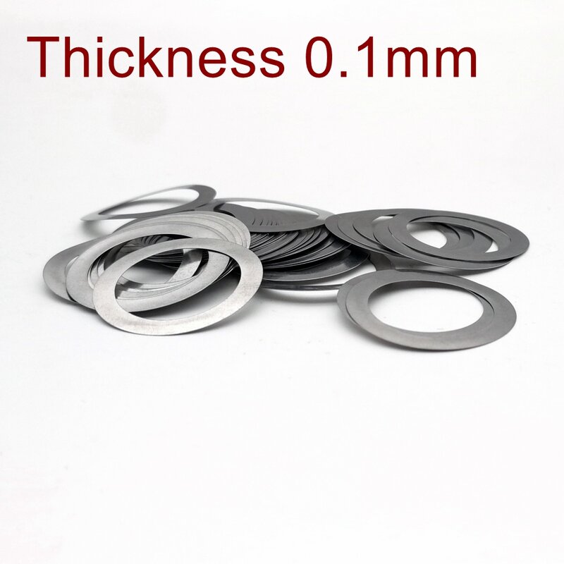 Roestvrij Staal Platte Ring Hoge Precisie Ultradunne Aanpassen Pakking Ultra Dunne Shim M3 M4 M5 Dikte 0.1 0.2 0.3 0.5 1Mm