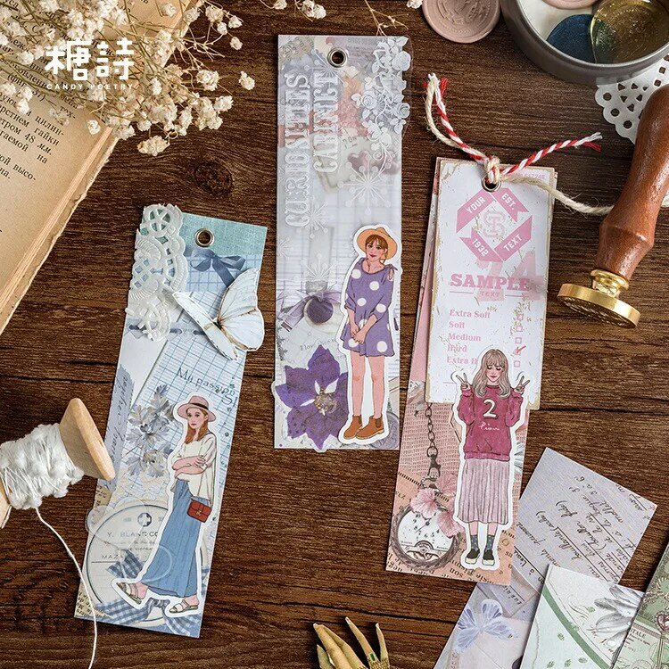 30 folhas/pacote de doces poesia tempo sombra papel adesivo bookmark memorando almofada diy decorativo fundo papel para bulletu jornal