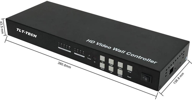 Controlador de pared de vídeo, 3x3, 2x2, 1x4, 3x1, HDMI, VGA, AV, entrada USB para pantalla de pared de vídeo LED LCD con función de cascada