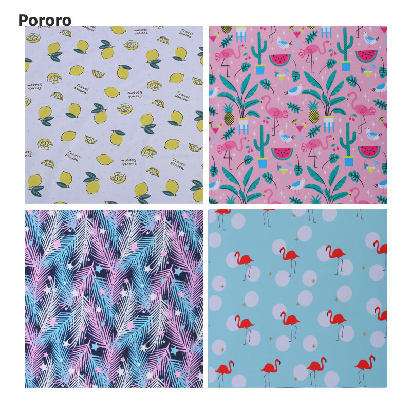 PORORO waterproof PUL fabric BPA free for baby nack bag,  printed fabric for baby reusable cloth diaper