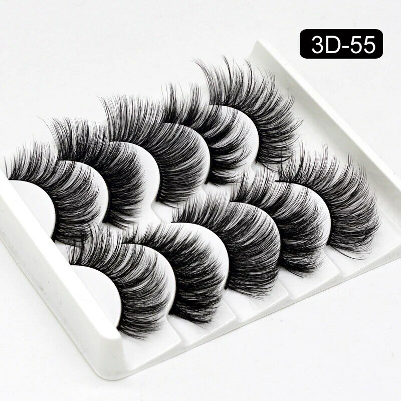 Faux-cils 3D longs et épais, accessoires de maquillage pour les yeux naturels, extensions, cheveux clairsemés, vente en gros