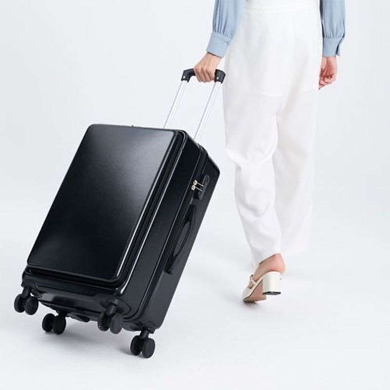 Die neue front-öffnung koffer weibliche student-wert gepäck männlichen passwort trolley können werden bord mala de viagem