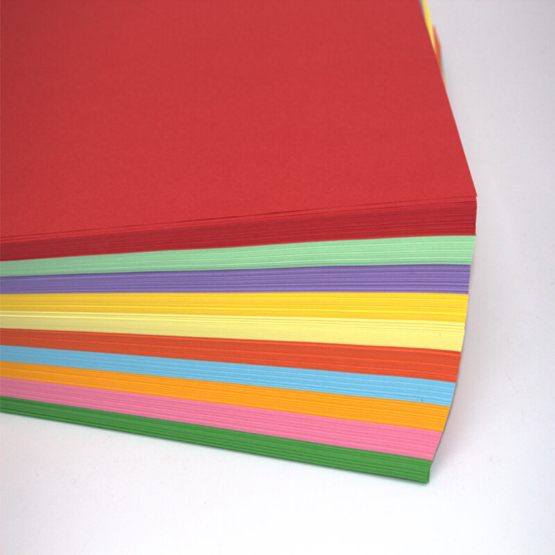 Papier Origami pour enfants, 10 couleurs, 70g 80g, 500 feuilles de papier A4 par paquet