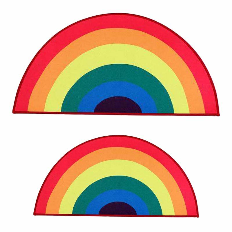 Gospodarstwa domowego Rainbow dywan do składania kolorowe wycieraczka podłogowa dekoracyjny dywan wystrój P31B