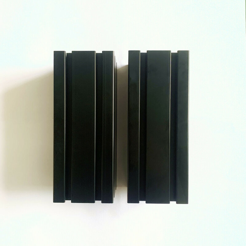Perfil de extrusión de aluminio, 250mm, 100100, Tap M14, 1,5, pitch, 20mm, simulador de SFX-100 de profundidad o SRT100, color negro, 4 unidades