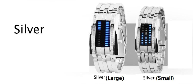 Relógio de pulso com pulseira de led, relógio de pulso esportivo para casais, homens e mulheres, de aço inoxidável, pulseira com data