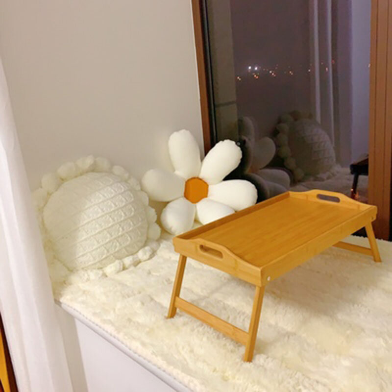 โต๊ะคอมพิวเตอร์หน้าต่าง Tatami ตารางขาตั้งแล็ปท็อปพับอาหารเช้าจานถาด Cozy ข้างเตียง Bay Room โต๊ะทำงานเฟอร์นิเจอร์ห้องนอน
