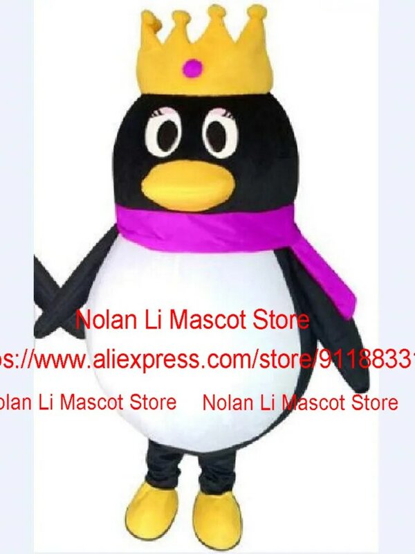 Vendita calda pinguino mascotte Costume Cartoon Sset Cosplay formato adulto vestito operato Halloween natale festa di compleanno 1113