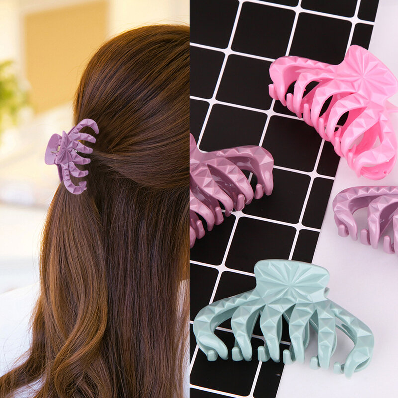 Hot new Simple fashion large 9cm resin Candy colors clip Bangs Hairgrip Women girl Barrette Hair Accessories Headdress wholesale