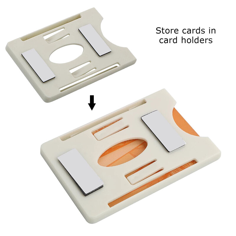 Novo suporte de cartão para para-brisas, etiqueta durável de vidro id ic, proteção para cartão, organização automotiva