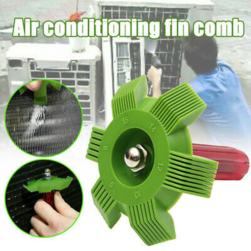 Peine Universal de reparación de aleta de radiador, herramientas de reparación de enfriador de aire acondicionado de coche, cepillo de limpieza de CA