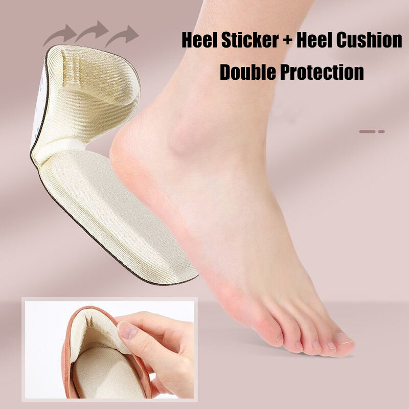 Pół wkładki dla kobiet buty naklejki na tył wysokie obcasy wkładka wkładka pięty ulga w bólu poduszka ochronna klocki do redukcji rozmiaru buta