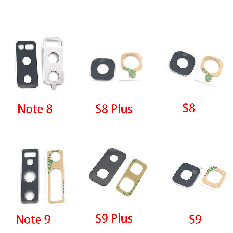 Mới Kính Camera Cho Samsung S8 S9 S10e S10 5G S20 Plus Cực Note 8 9 10 Lite Phía Sau camera Sau Kính Cường Lực Có Keo Dụng Cụ Sửa Chữa