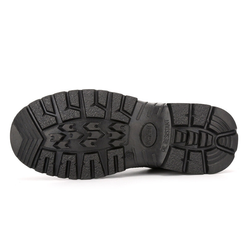 XIZOU أحذية عمل واقية للرجال غطاء صلب لأصبع القدم مكافحة تحطيم أحذية عمل جلد طبيعي الشتاء واقية أحذية شحن مجاني