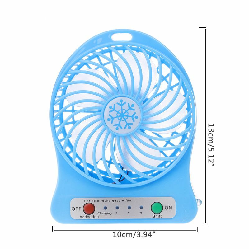 Portable LED Light  Mini Fan Air Cooler Mini Desk USB Fan Third Wind USB Fan
