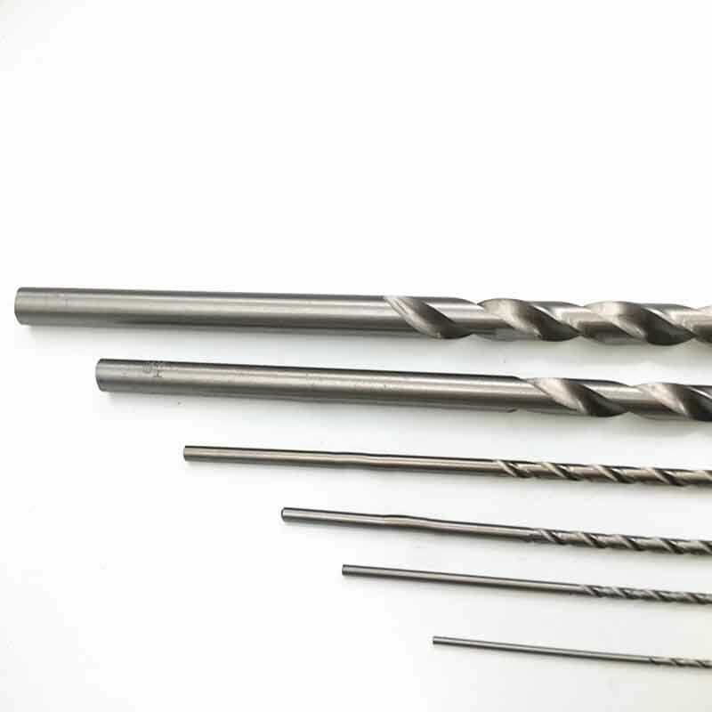 Jeu de forets à tige droite HSS extra longs, forets hélicoïdaux, kit de propositions de coupe de scie cloche, diamètre 2-6mm, longueur 160-300mm