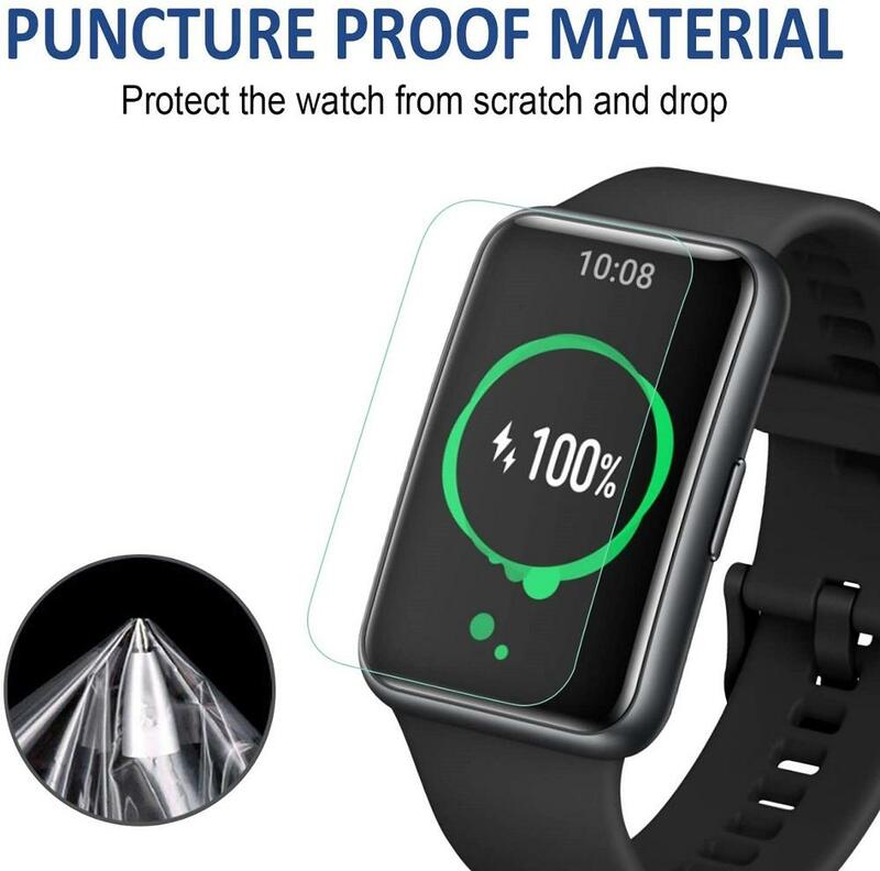 2 sztuk Unthin miękka TPU HD wyczyść folia ochronna dla Huawei Honor ES inteligentny zegarek pełny ekran Protector pokrywa dla Huawei zegarek Fit