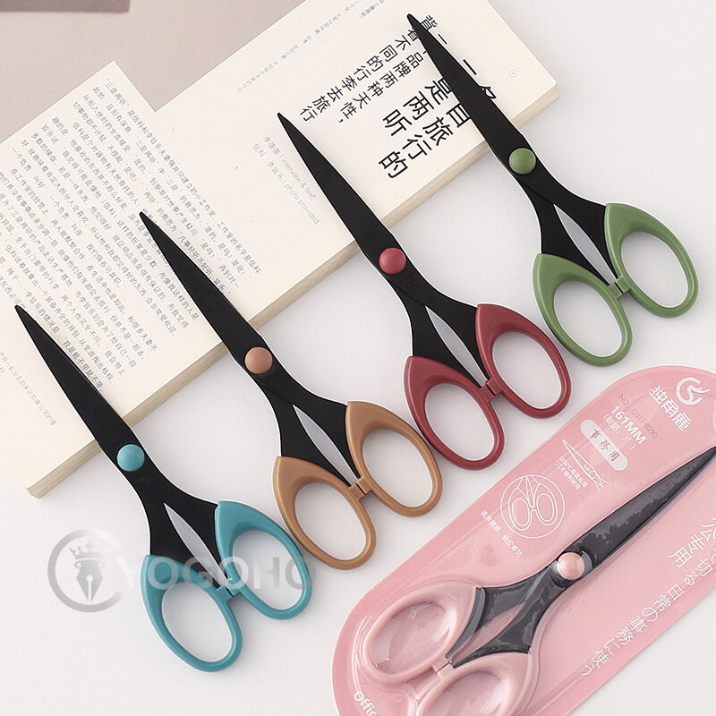 Morandi 5 Colors Scissor School Student Paper Cutting Scissors Business Men Office Stationery Scissors