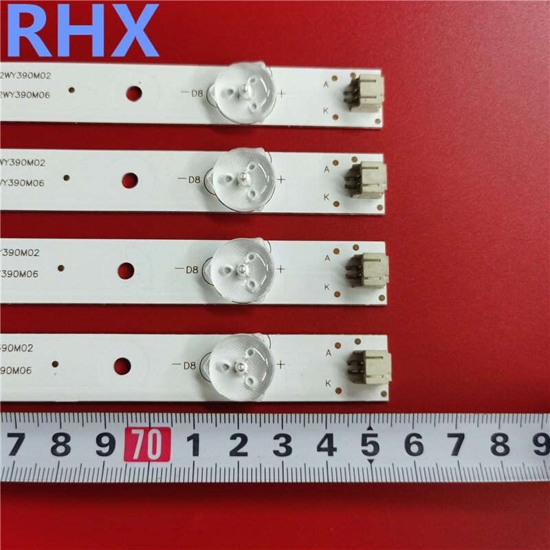 Bande de rétroéclairage LED pour OY39D08-ZC21F-04, OY39D08-ZC14F-04, LED-39B350, LED-39B700S, 755, 100% mm, 8led,, nouveau
