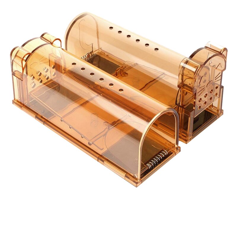 AMS-Upgrade Version Smart Humane Mouse Trap With Air Holes, No Chemical, Reusable, No Kill, Live Catch Mice Catcher and Release